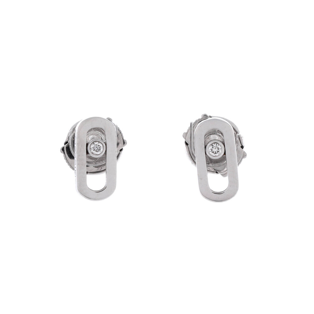 Messika Move Uno Earrings 18K White Gold with Diamonds